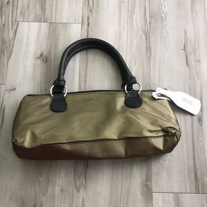 NWT | Primeware Wine Clutch Bag Thermal Insulated Carry Tote Black Gold
